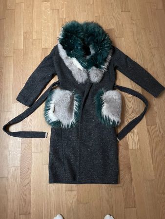 Philipp Plein coutre Mantel S Pelz abneh