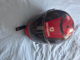 Casque moto intégral SHARK rouge noir taille L occasion