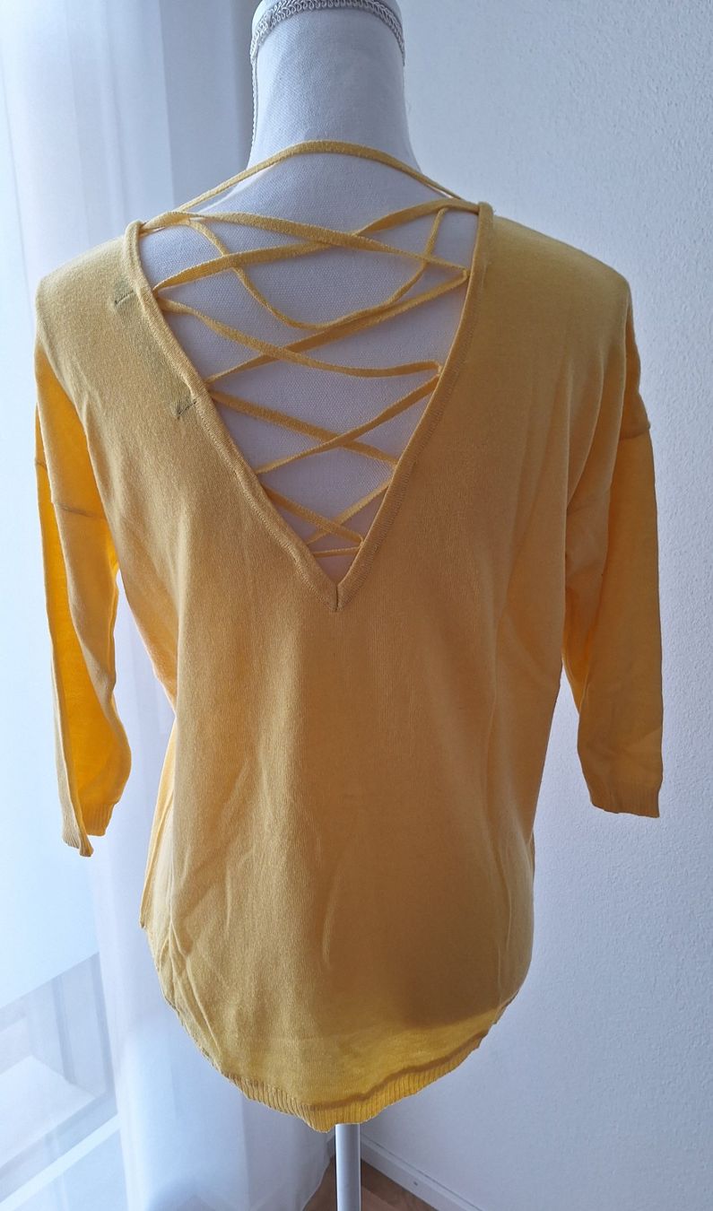 Pullover & Sweatshirts: VERO MODA Pulli 3/4 Arme, gelb, Grösse S – Gebraucht aus Winterthur von Simply_nm