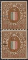 50 Fr. Fiskalmarken von NEUCHÂTEL im Paar