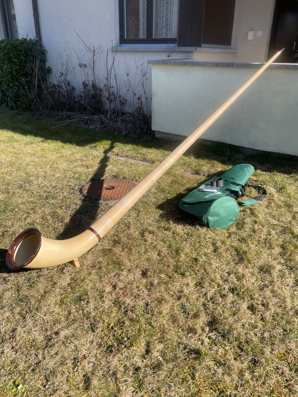 Strumenti musicali: Alphorn Rieger Spitzenklasse nuovo – Nuovo (secondo la descrizione) da Brè sopra Lugano venduto da ron_c2hb
