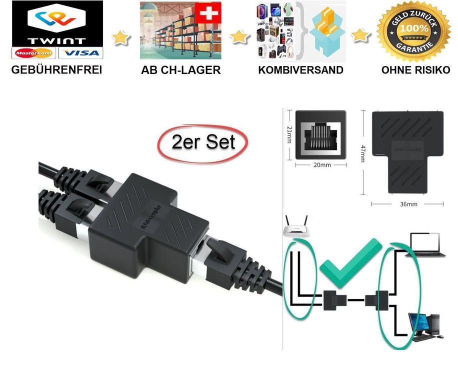 LOGILINK CAT.6A Mini Verteiler – 4 Ports, Geschirmt, Für 10 Gigabit Ethernet, Wand- Oder Tischmontage (NP0088)