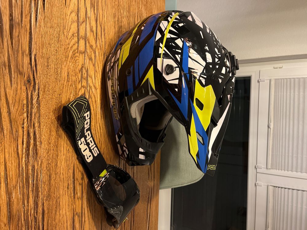 Motorradhelm Polaris mit 509 Goggle (Gebraucht) in Kappelen für CHF 1 ...