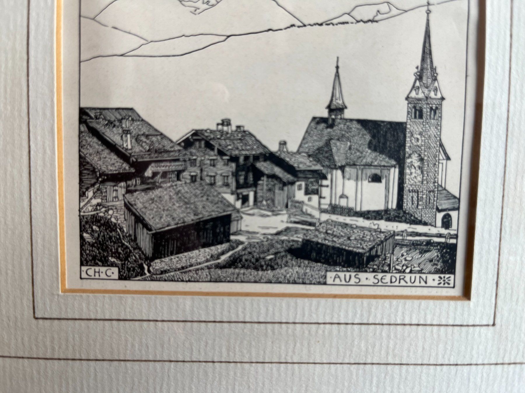 Stiche: "SEDRUN" - Surselva/Graubünden – Neu (gemäss Beschreibung) aus Schübelbach von artandstyle 1