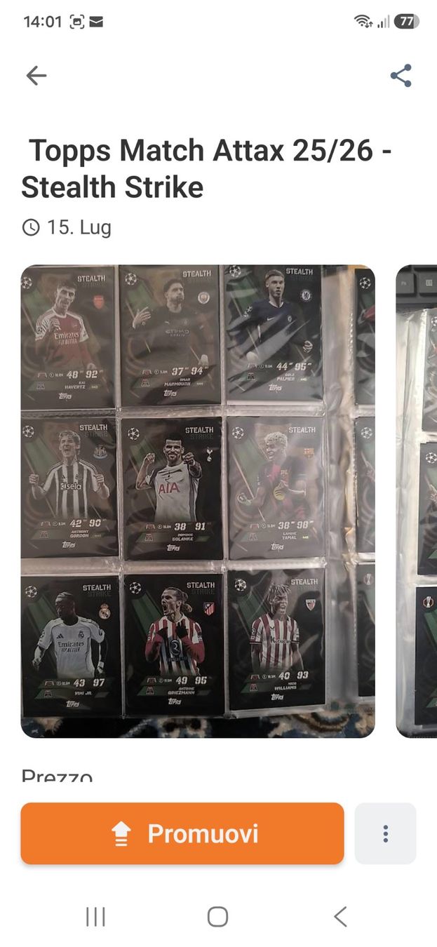 Topps Carte collezionabili: Topps Match Attax 25/26 – Usato da Giubiasco venduto da isa_96bg