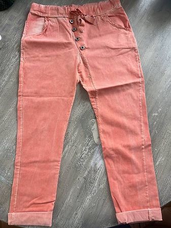 Damenhose / Schlupfhose in Koralle  Grösse M