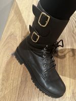 Schicke Bally Damen Leder Stiefel Gr. 38 Braun Herbst Winter