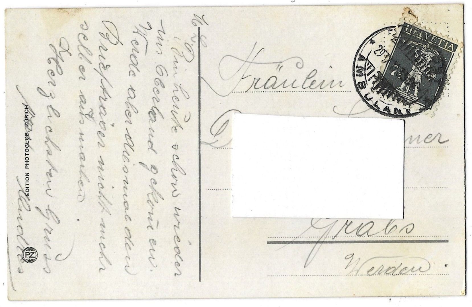Cartoline postali: p 4869   Mädchen  und  Knabe  in  Berner  Trachten – Usato da Bütschwil venduto da Jackson1A 1