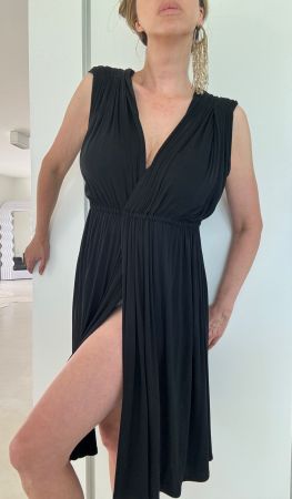 Robe noire de haute couture Clements Ribeiro