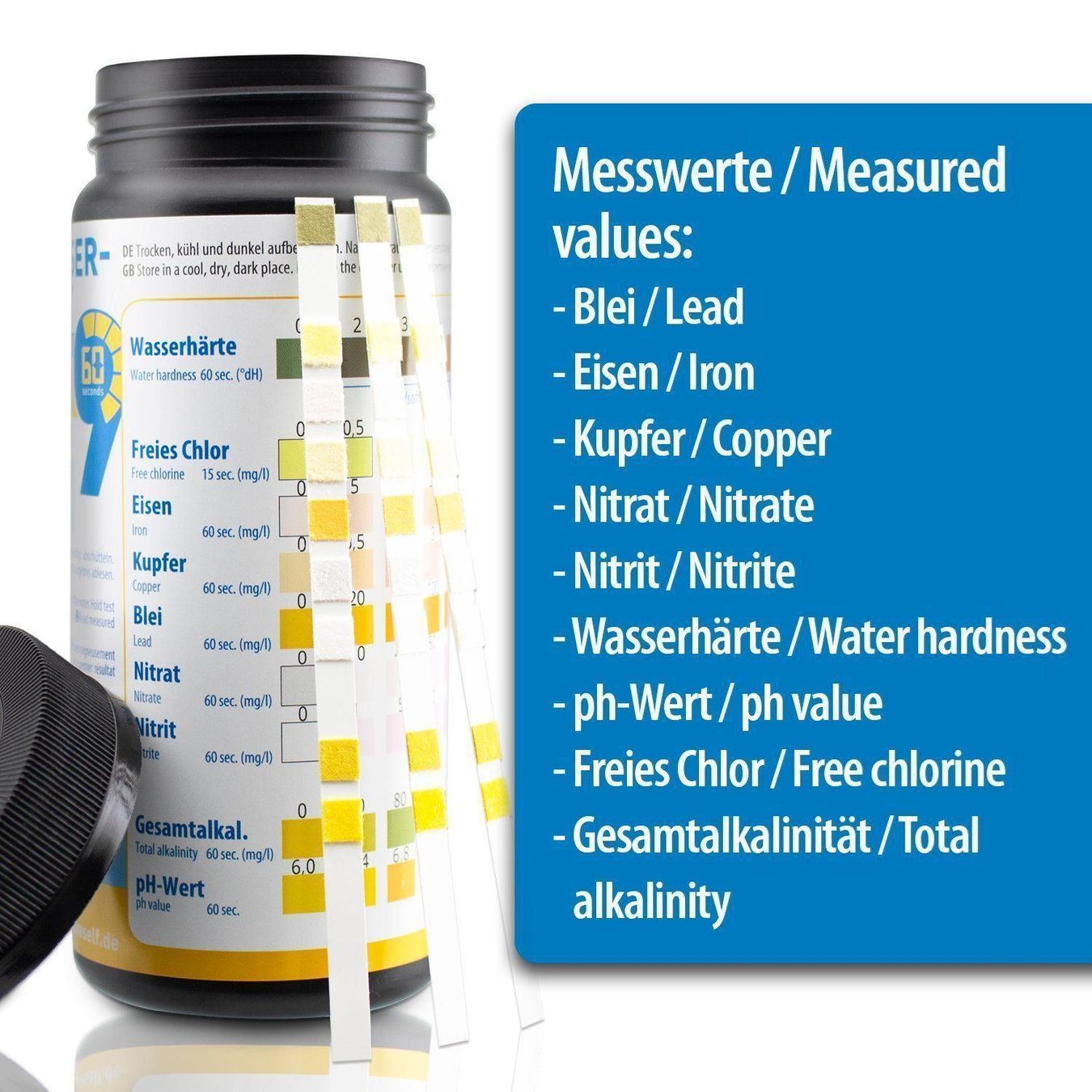 Messen: Wasserteststreifen 9 in 1, Wassertest – Neu und originalverpackt aus Steinmaur von umweltcheck 5