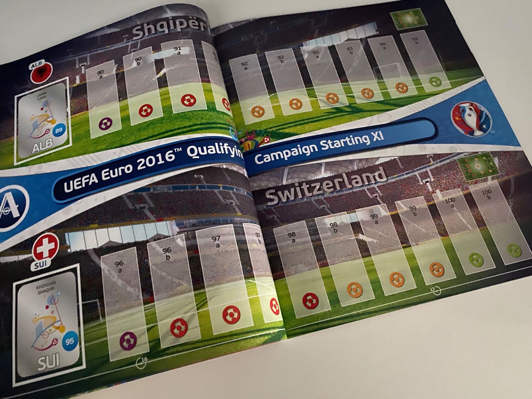 Panini Album: Panini Leeralbum WM 2016. Schweizer Edition – Usato da Hergiswil LU venduto da FcMalkov 2