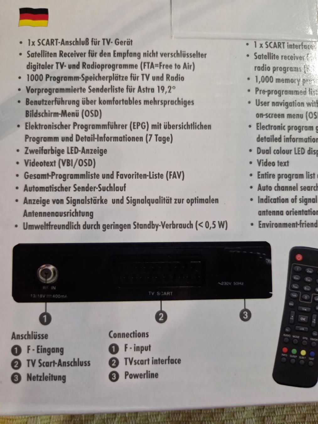 Receiver: Satelliten-Receiver FTA – Neu und originalverpackt aus Dachsen von bea_jvs2 1