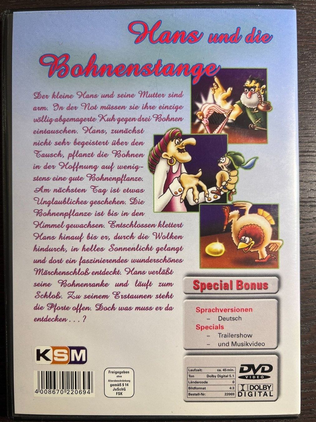 Tutti i DVDs: Hans und die Bohnenstange – Usato da Zürich venduto da FilmFreunde 1