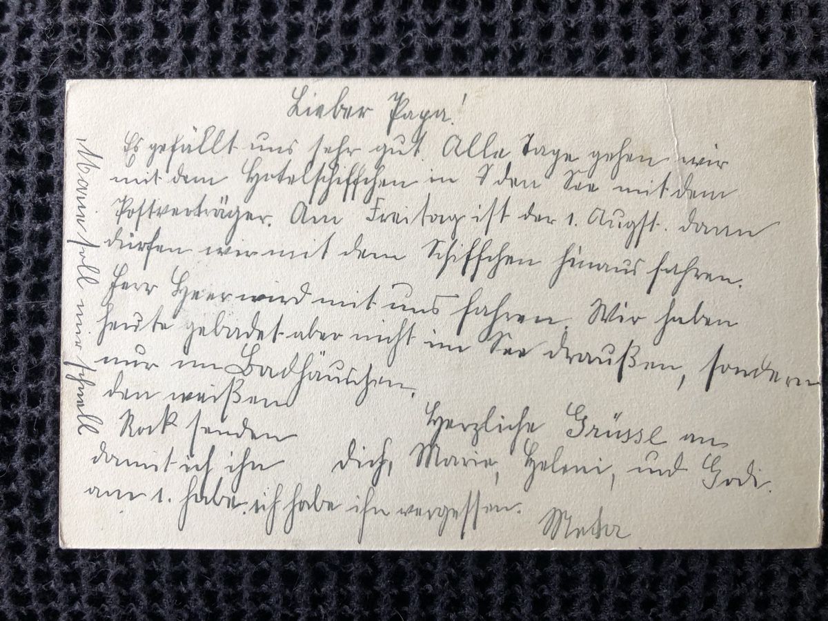 Cartoline postali: Ansichtskarte St. Niklausen – Usato da Näfels venduto da fritzjk 1