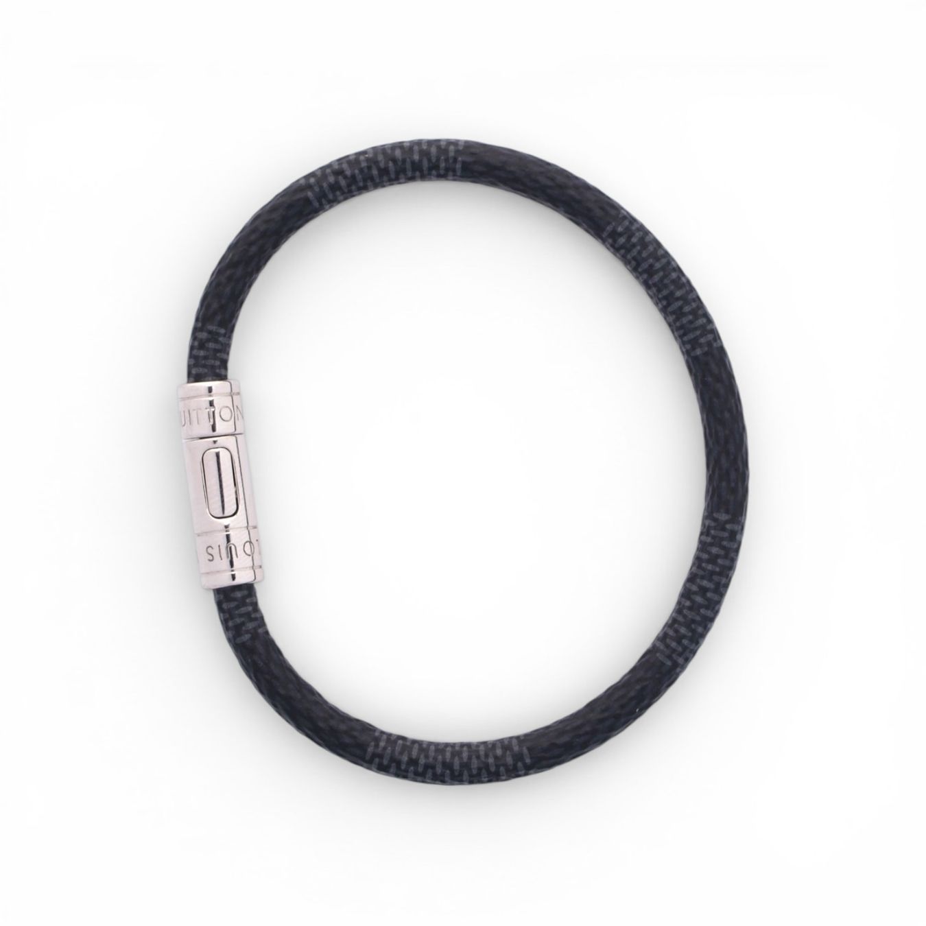 Louis Vuitton Bracciali & Braccialetti: Louis Vuitton Keep It Armband Damier graphite Gr. 19 – Usato da Binningen venduto da Designerlabels 2
