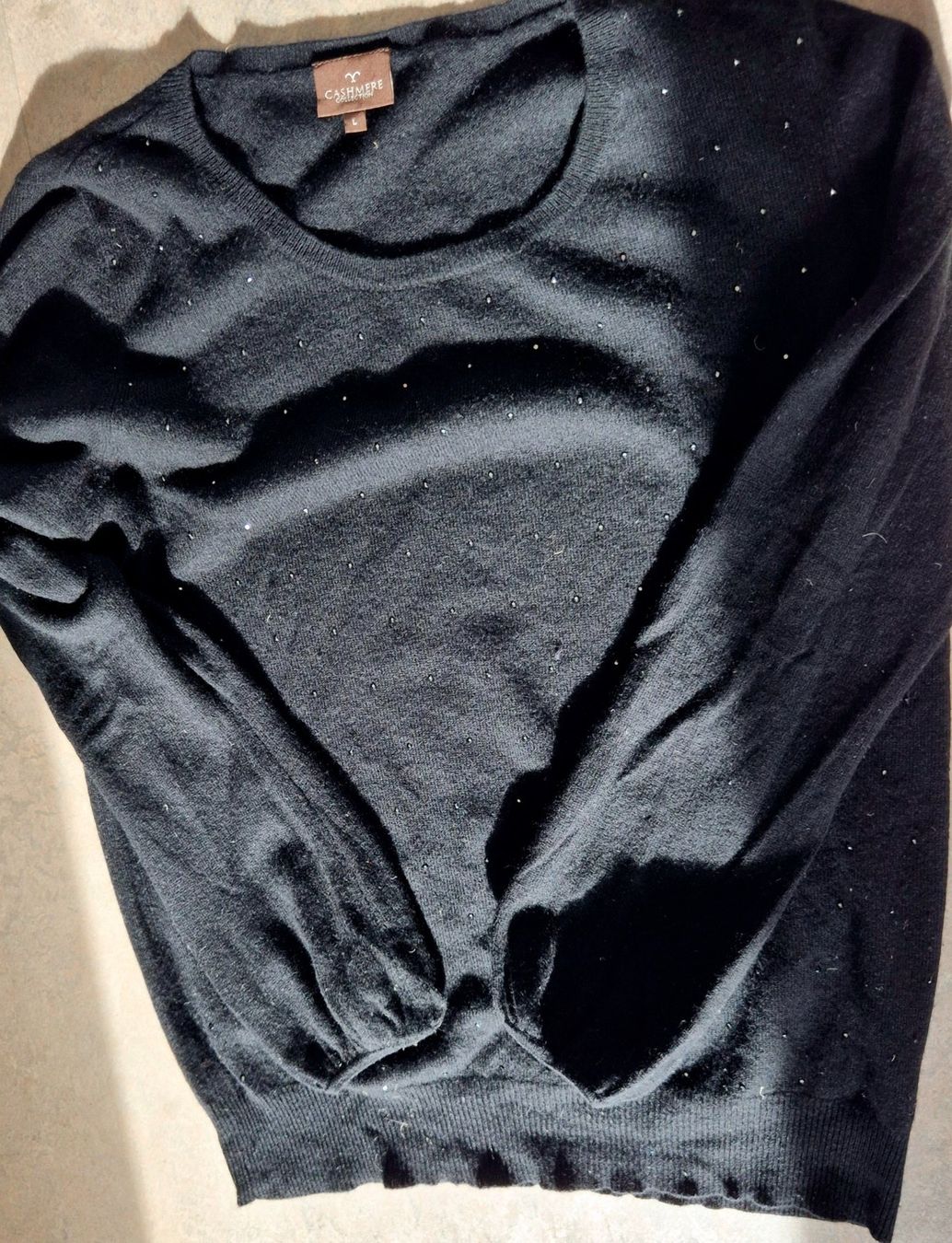Maglioni & Felpe: CASHMERE KASCHMIR PULLOVER PULLI L 40 SCHWARZ TOP ZU HOSE – Usato da Elsau venduto da the-colorful-side 5