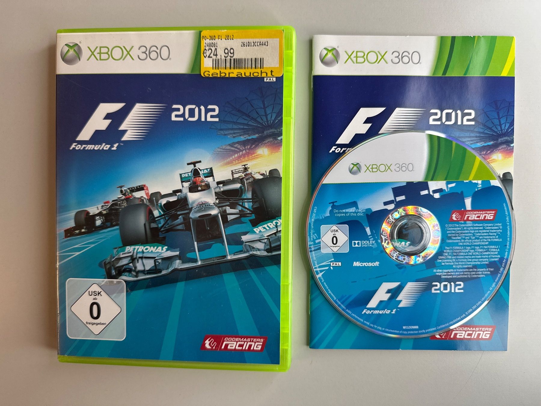 Microsoft Giochi: F1 2012 - Formula 1 2012 - Xbox 360 – Usato da St.gallen venduto da taduz