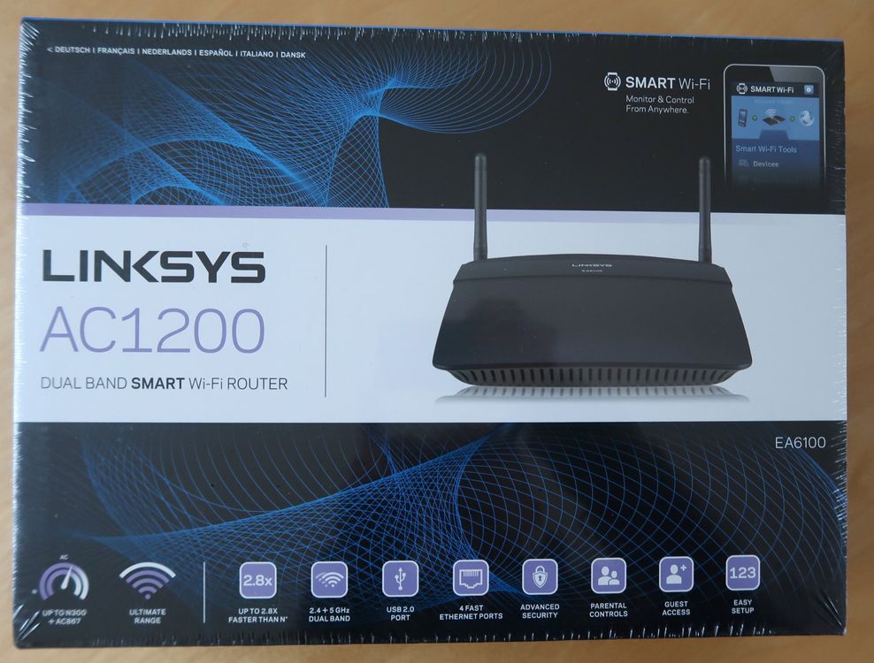 LINKSYS AC 1200 Dual Band Smart Wi-Fi Router FABRIKNEU | Kaufen auf Ricardo