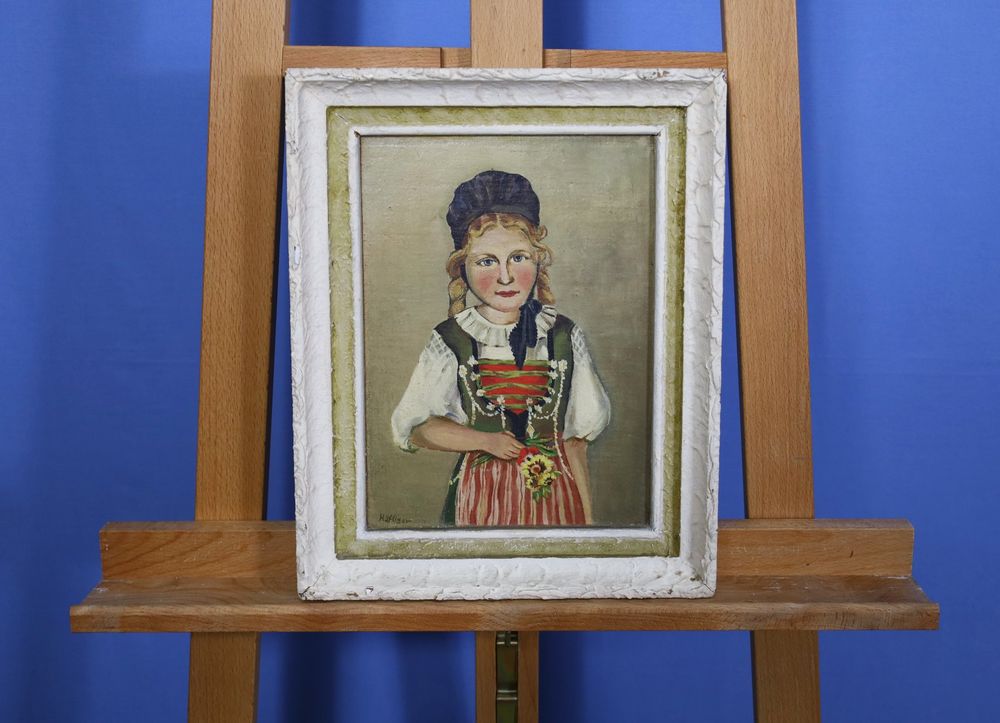 h-fliger-naives-gem-lde-portrait-trachtenm-dchen-signiert-gebraucht