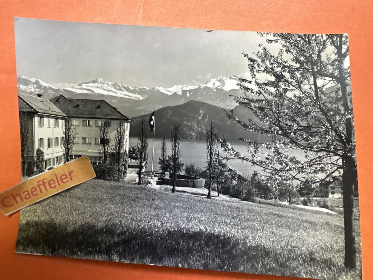 Cartoline postali: 1962 Ferienhaus CO-OP Weggis. – Usato da Zürich venduto da Chaeffeler