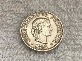 10 centimes/rappen 1881