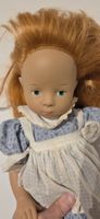 Spielpuppe Götz rothaarig blaues Kleid guter Zustand