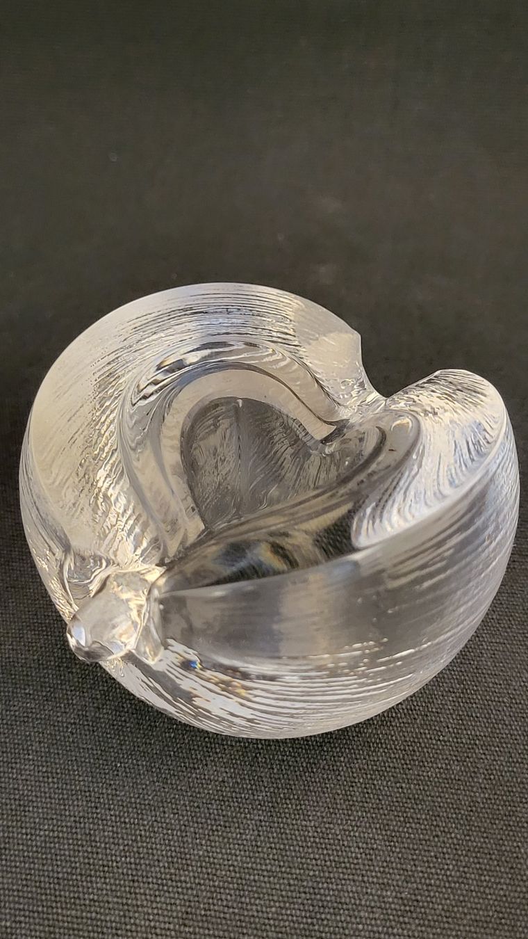 Kerzenständer: Massiver Glas-Kerzenständer – Gebraucht aus Basel von spinne02