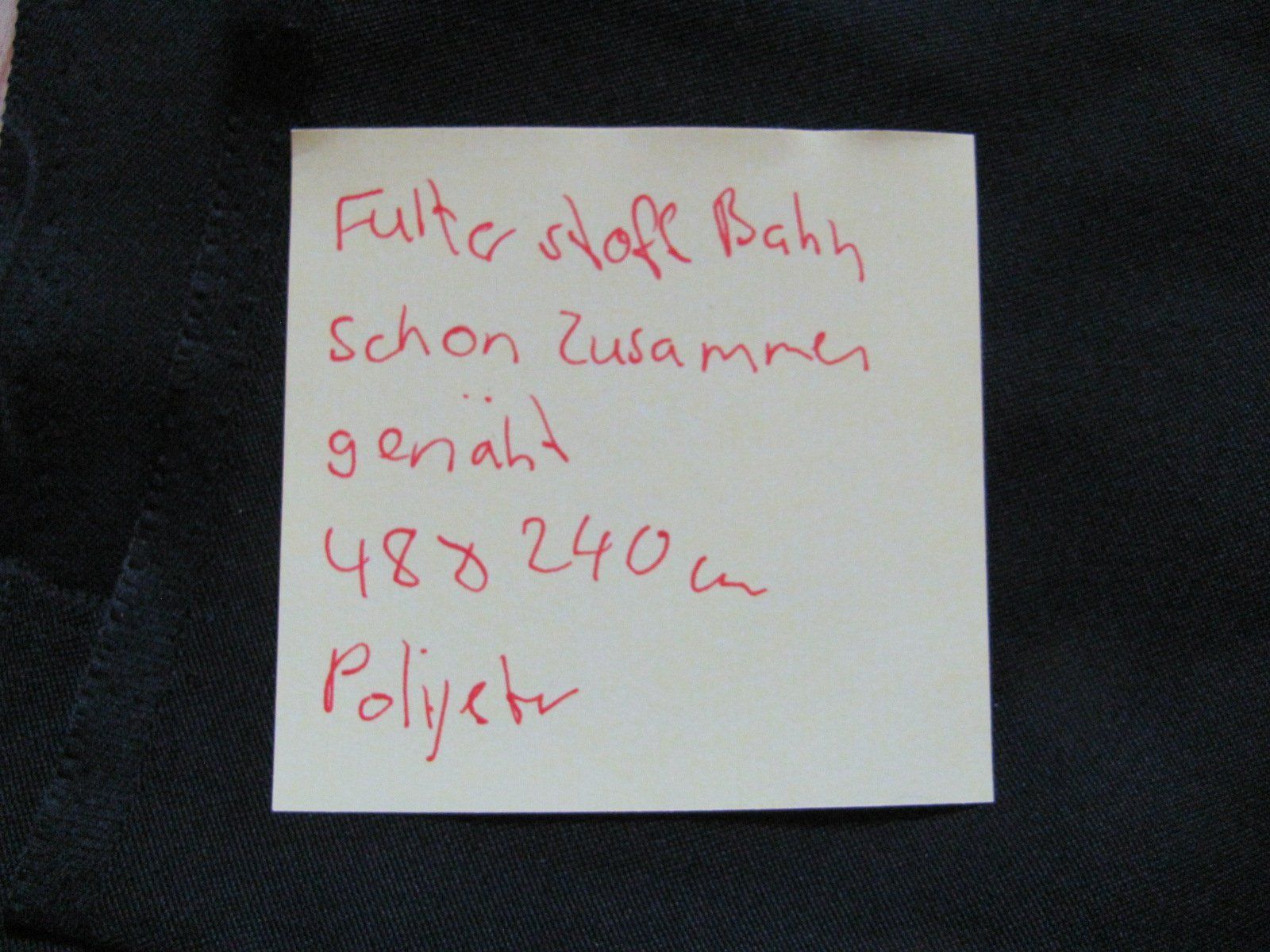 Tessuti: Schwarze Stoffbahn aus Polyester - 48x240cm – Nuovo (secondo la descrizione) da Kriens venduto da Miracle49 1