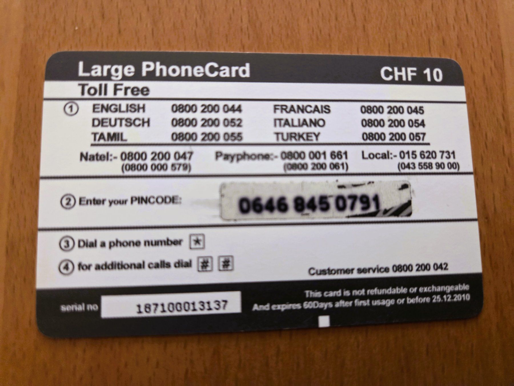 Schede telefoniche: PREPAID - SCHWEIZ – Usato da Brüttisellen venduto da Nighttrain 1