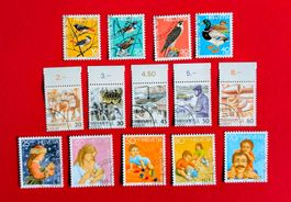 PRO JUVENTUTE 236 -239; 302 -306 POSTBEFÖRDERUNG 1987 ET NEU