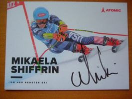 MIKAELA SHIFFRIN (USA) HANDSIGNIERT TOP AK