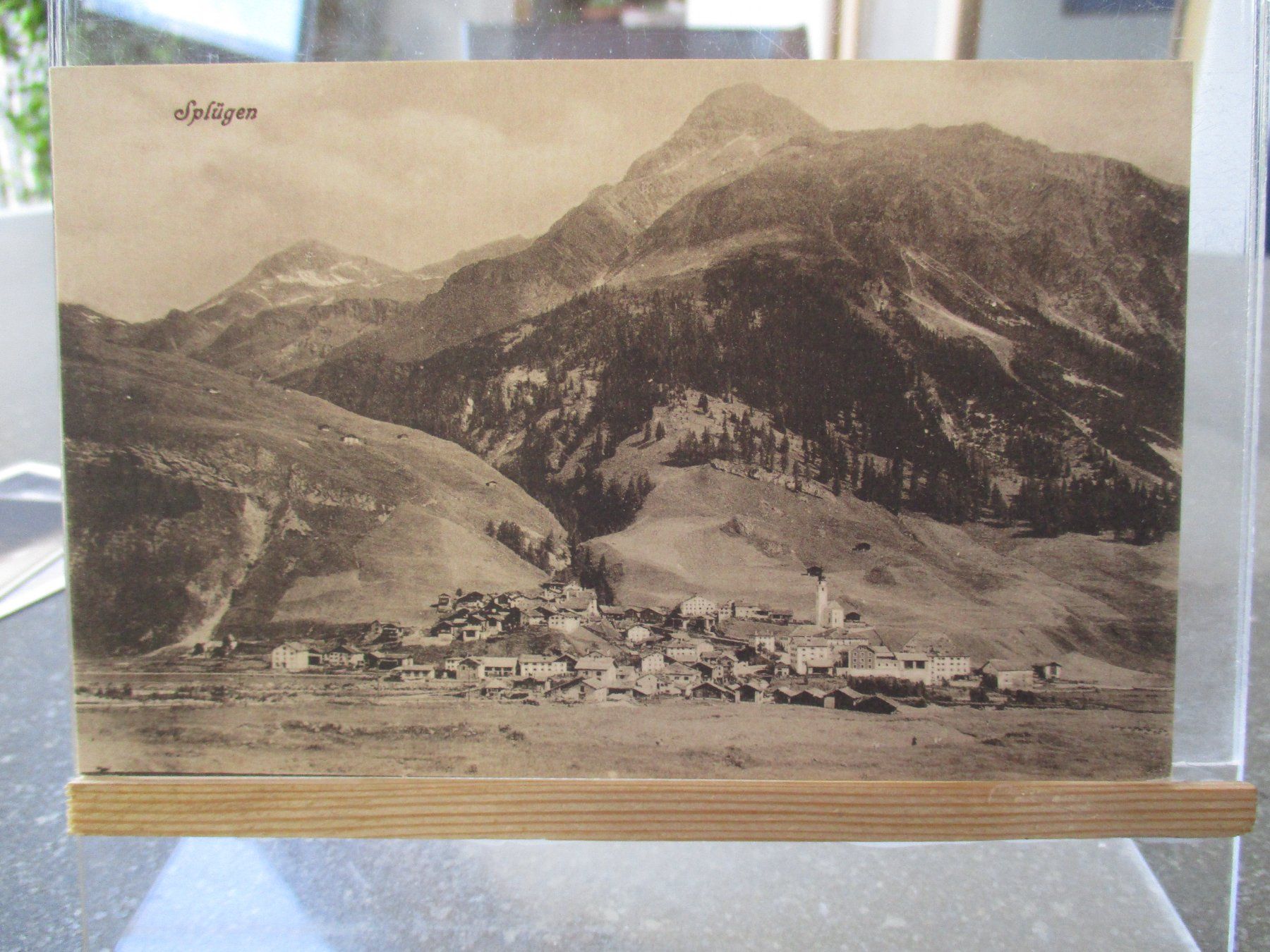 Ansichtskarten: Splügen Postkarte   1 – Gebraucht aus Felsberg von sanwill