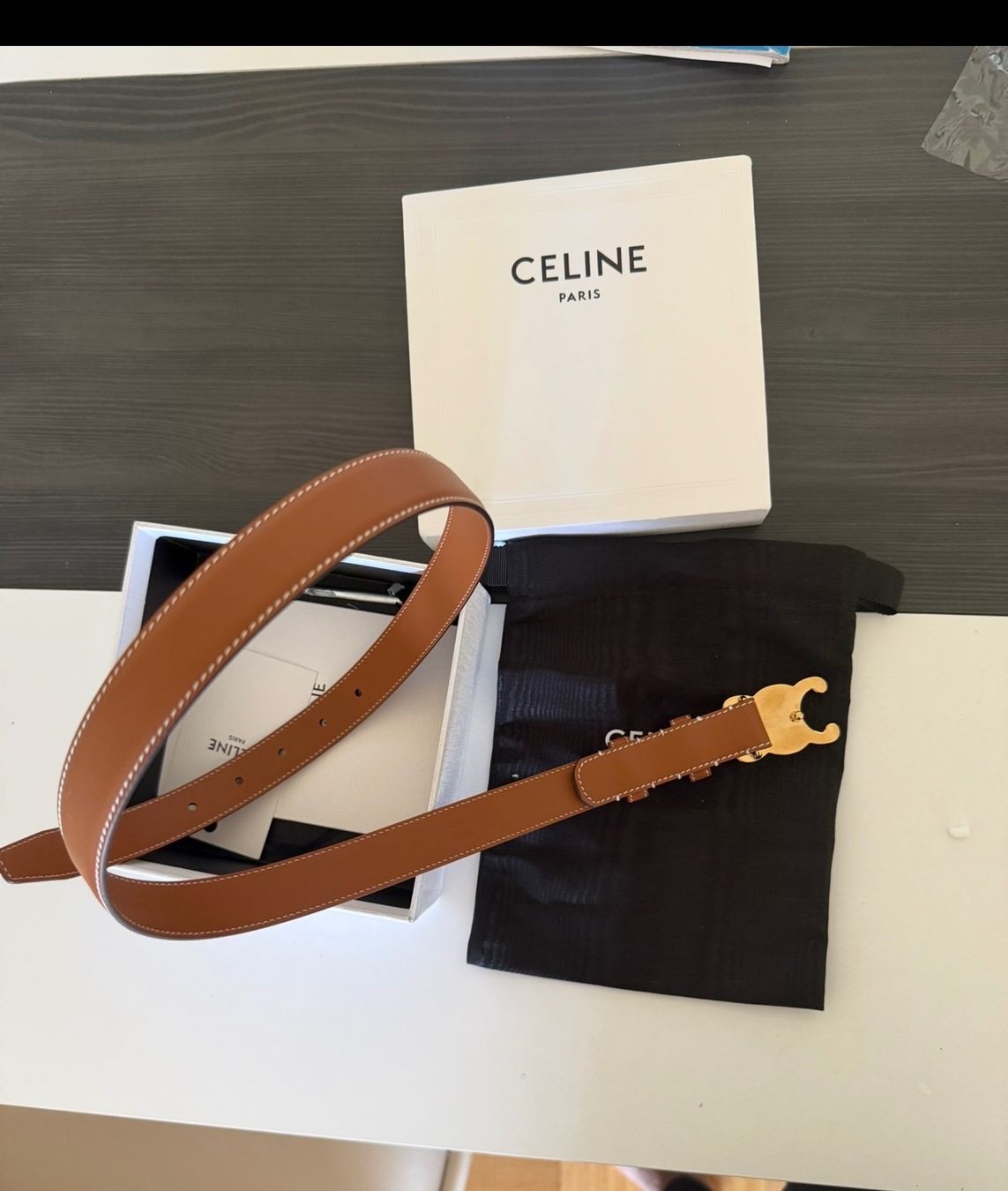 Cinture: Ceinture Céline triomphe – Nuovo e nell'imballaggio originale da Savigny venduto da mariemari75 7
