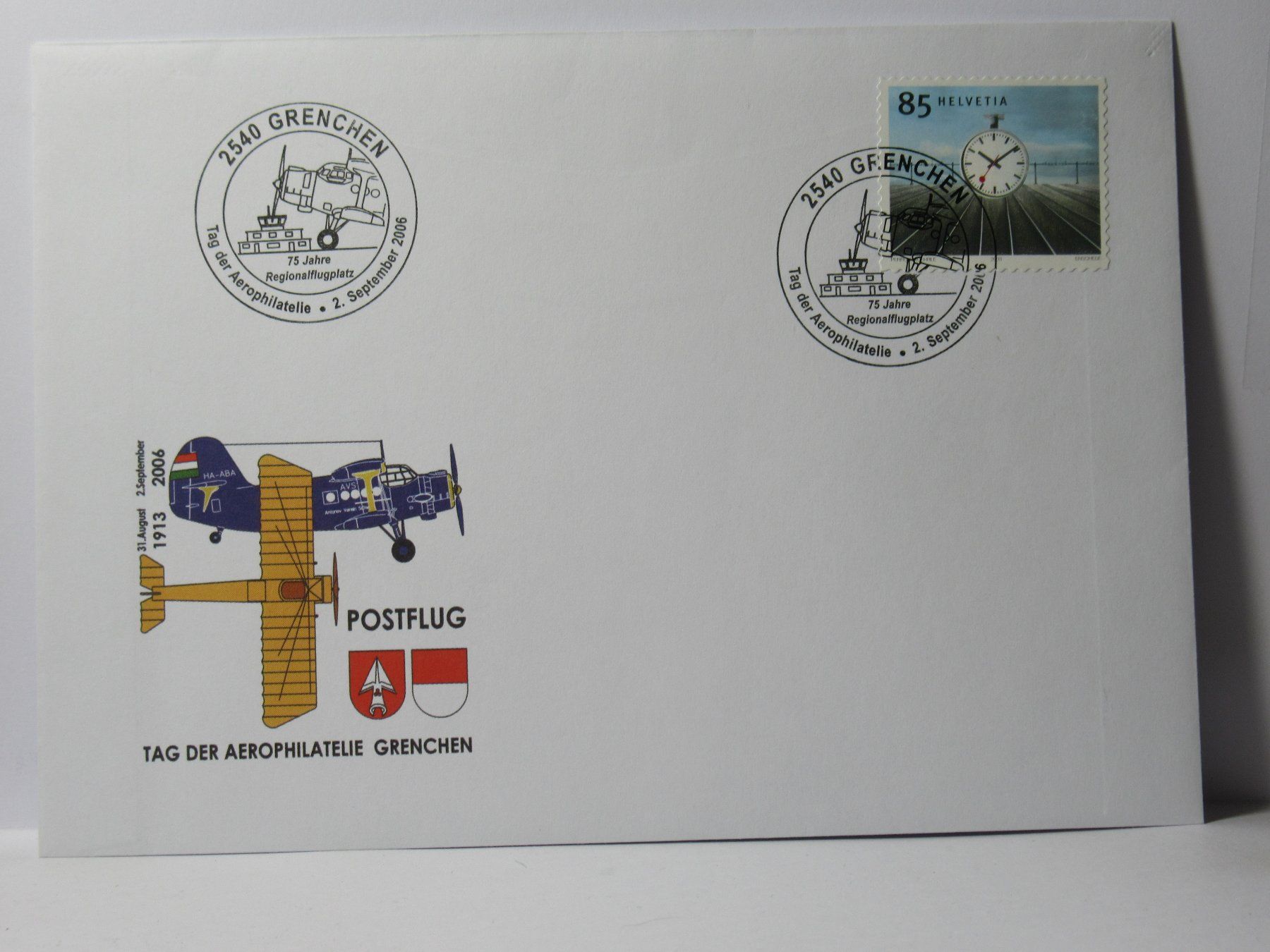 Alle Briefmarken: Grenchen 2006 , Postflug – Gebraucht aus Grenchen von Bluemchen1900