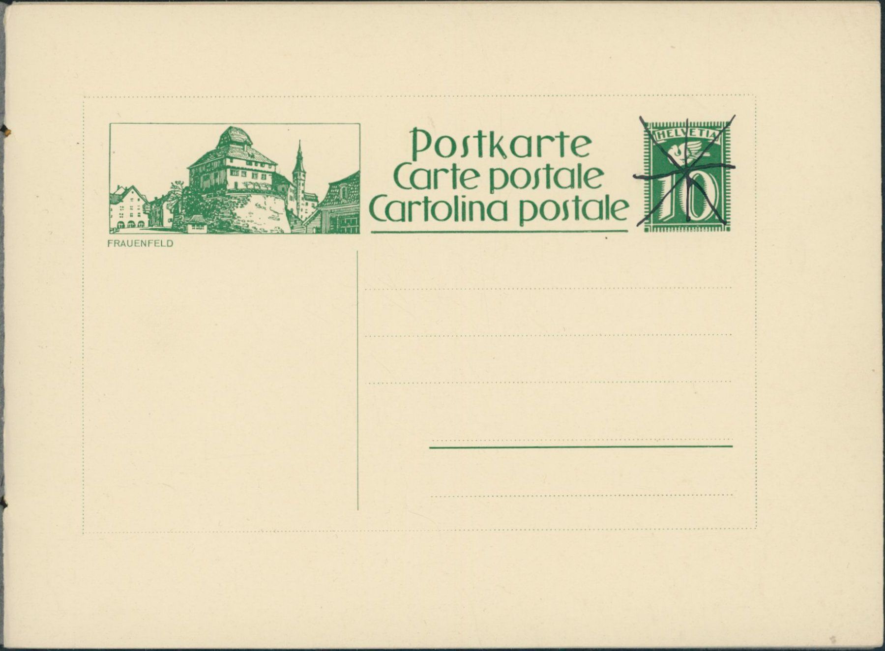 Alle Briefmarken: 1924 - Ganzsache - Probe Geschenkheft - Bildpostkarte – Neu (gemäss Beschreibung) aus Schindellegi von leecollect 2