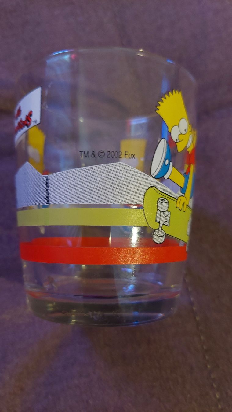 Gläser: Nutella Glas The Simpsons Bart Limited Edition 2002 – Gebraucht aus Zürich von Romstyle 3