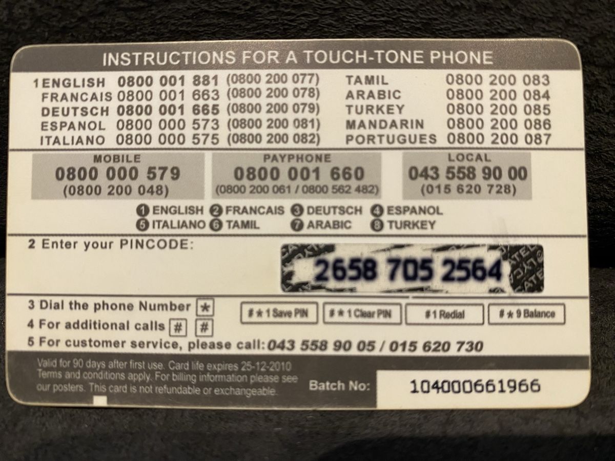 Telefon- & Taxkarten: Carte  – Gebraucht aus Lausanne von babacard10 1