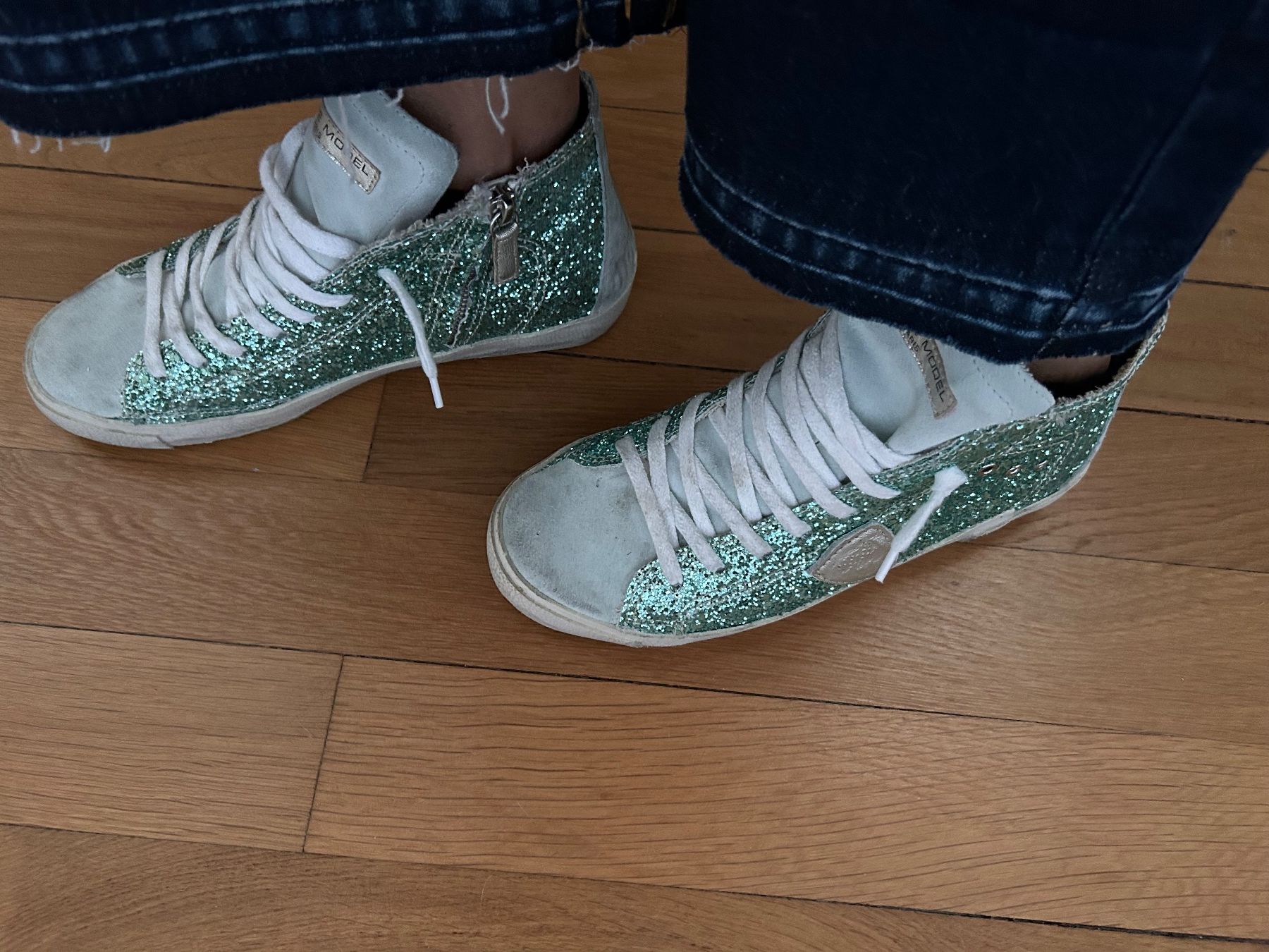 Damenschuhe: NEU❣️Philippe Model Sneakers glitzer Gr. 38 – Neu (gemäss Beschreibung) aus Basel von Kuona74 3