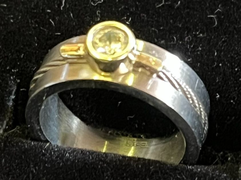 Anelli: Ring Stahl Gold 585 – Usato da Bettwiesen venduto da wicking27 1