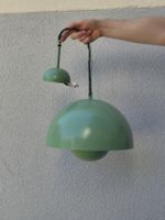Pendellampe grün, schönes indirektes Licht