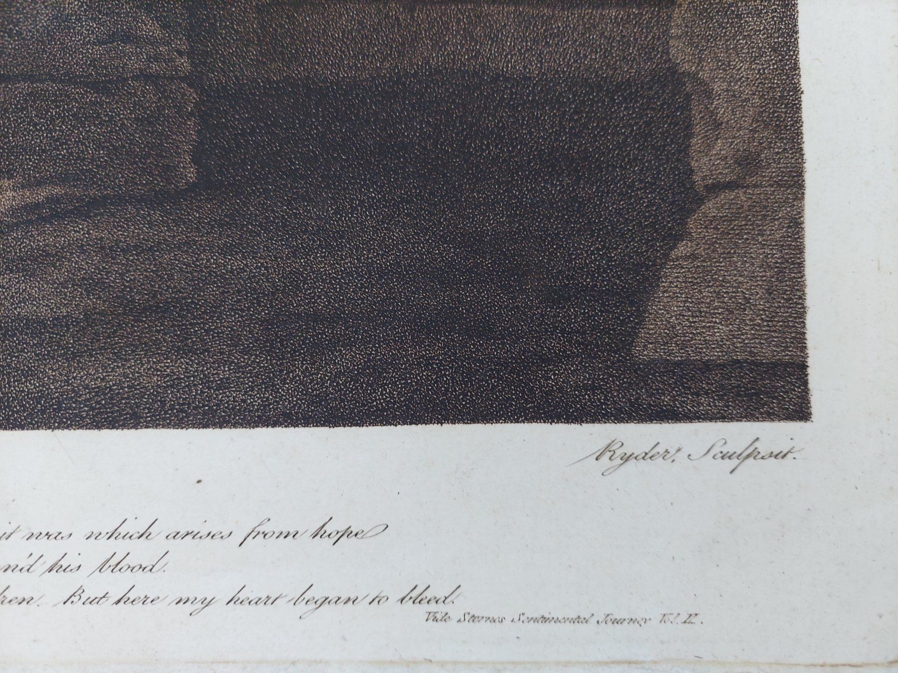 Gemälde: Orig. Radierung "The Captive" Joseph Wright - Thomas Ryder – Gebraucht aus Obfelden von Foto_Bild_Kunst_Buch 2