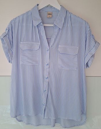 Kurzärmelige Hemdbluse Gr. M