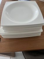 Assiettes creuses carrées, élégantes et modernes