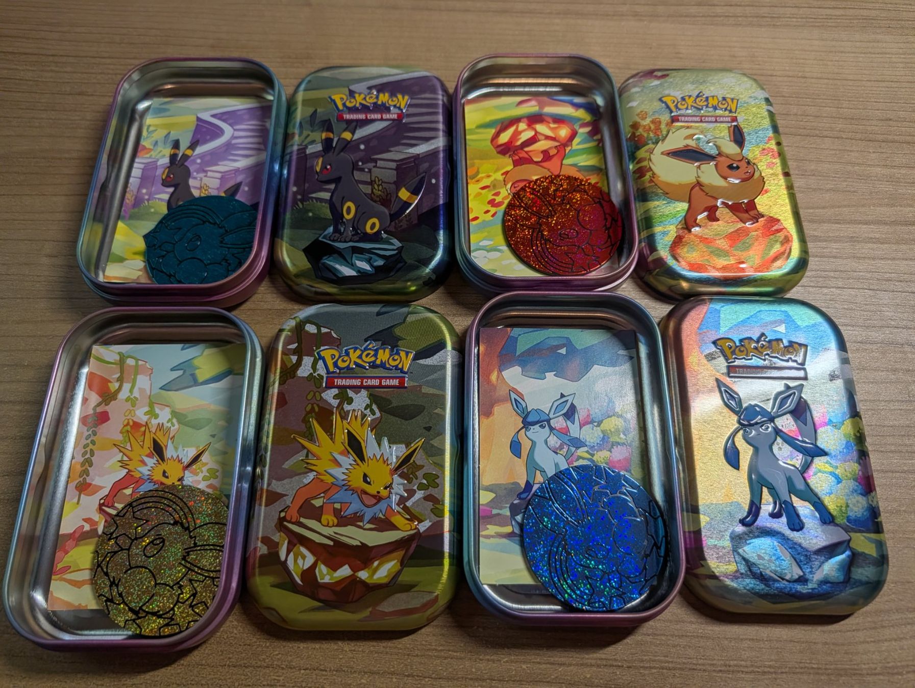 Giochi: Pokemon Prismatic Evolutions Mini Tins Complete (8/8) EMPTY – Usato da Glattpark(Opfikon) venduto da fnhabach 4