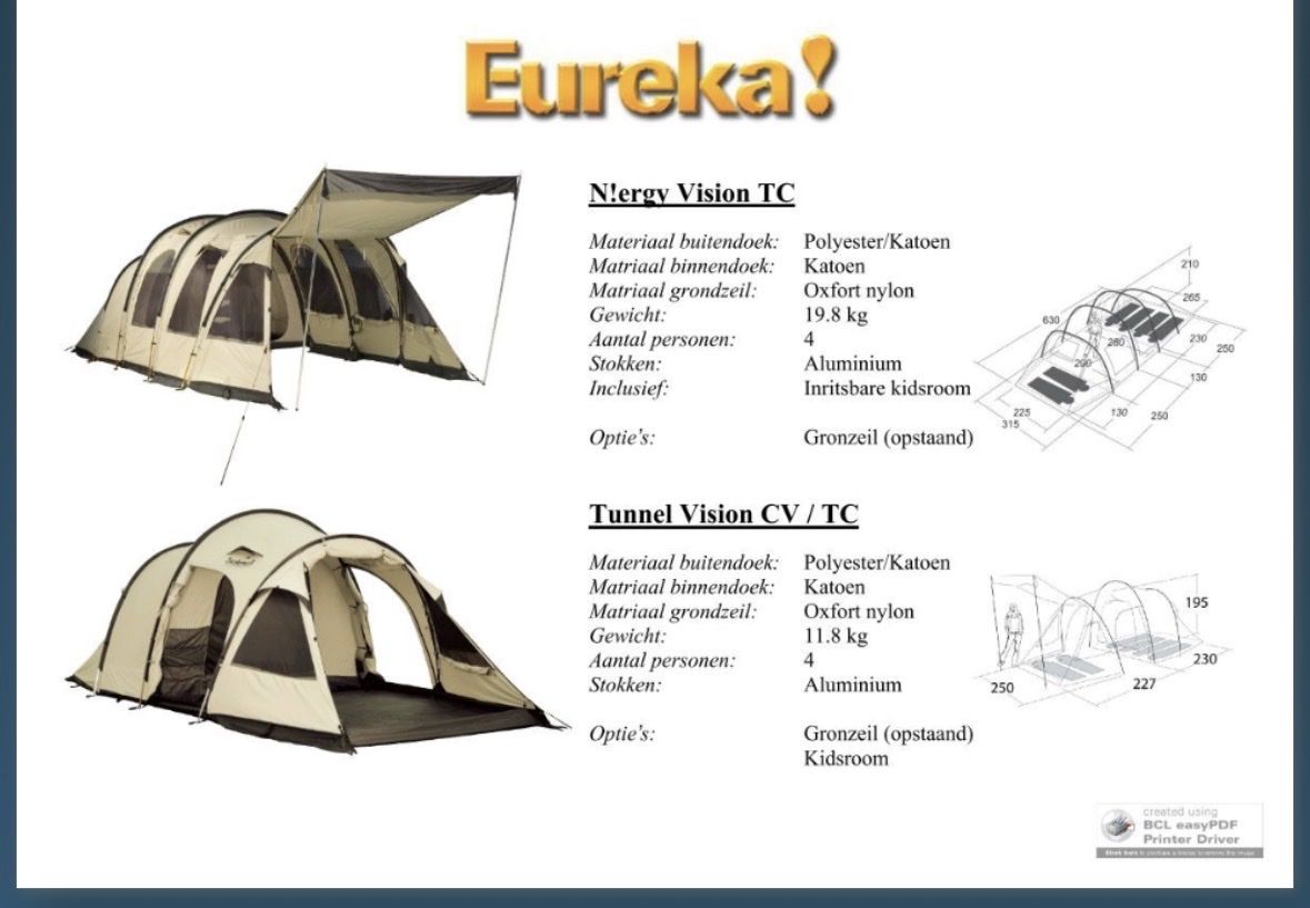 Eureka Tentes: Zelt Eureka Tunnel Vision Aire TC – D'occasion à Kriens par mer_6ffj
