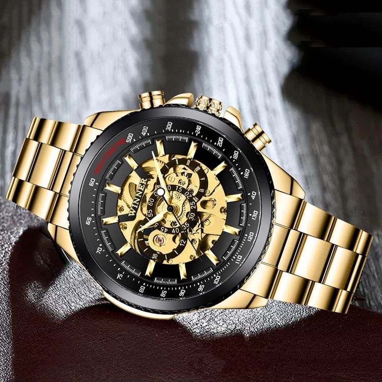 Edle Skelett Automatik Uhr Armbanduhr Herrenuhr Automatikuhr | Kaufen ...