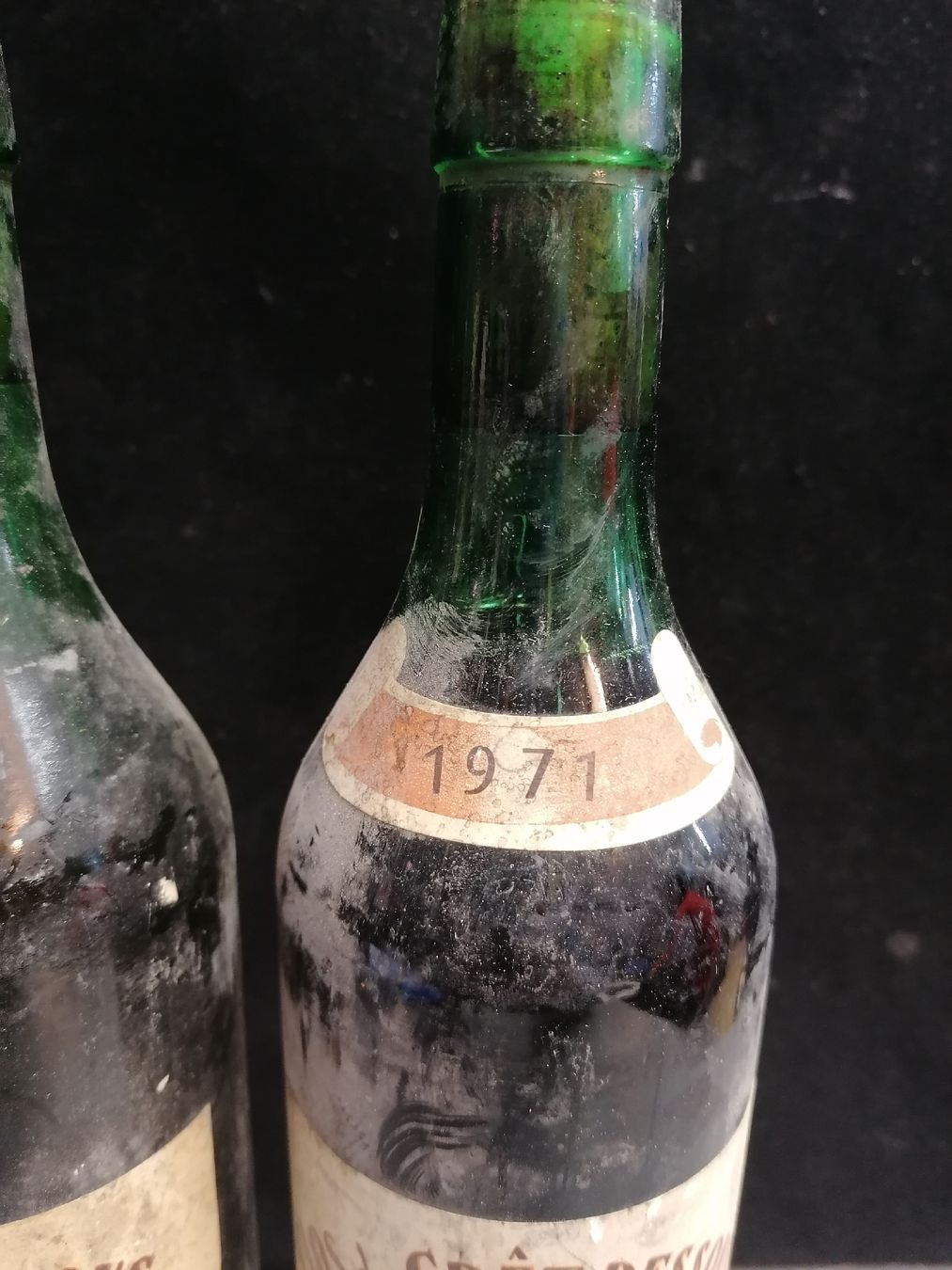 Spiritueux: 2 BOUTEILLES CRÊT DESSOUS CLOS DU CRÊT 1971 – Neuf (Voir description) à Genève par Leboucheoreilles 2