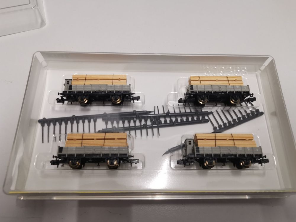 Minitrix, Trix N - 15119 - Conjunto de vagones de tren de mercancías a