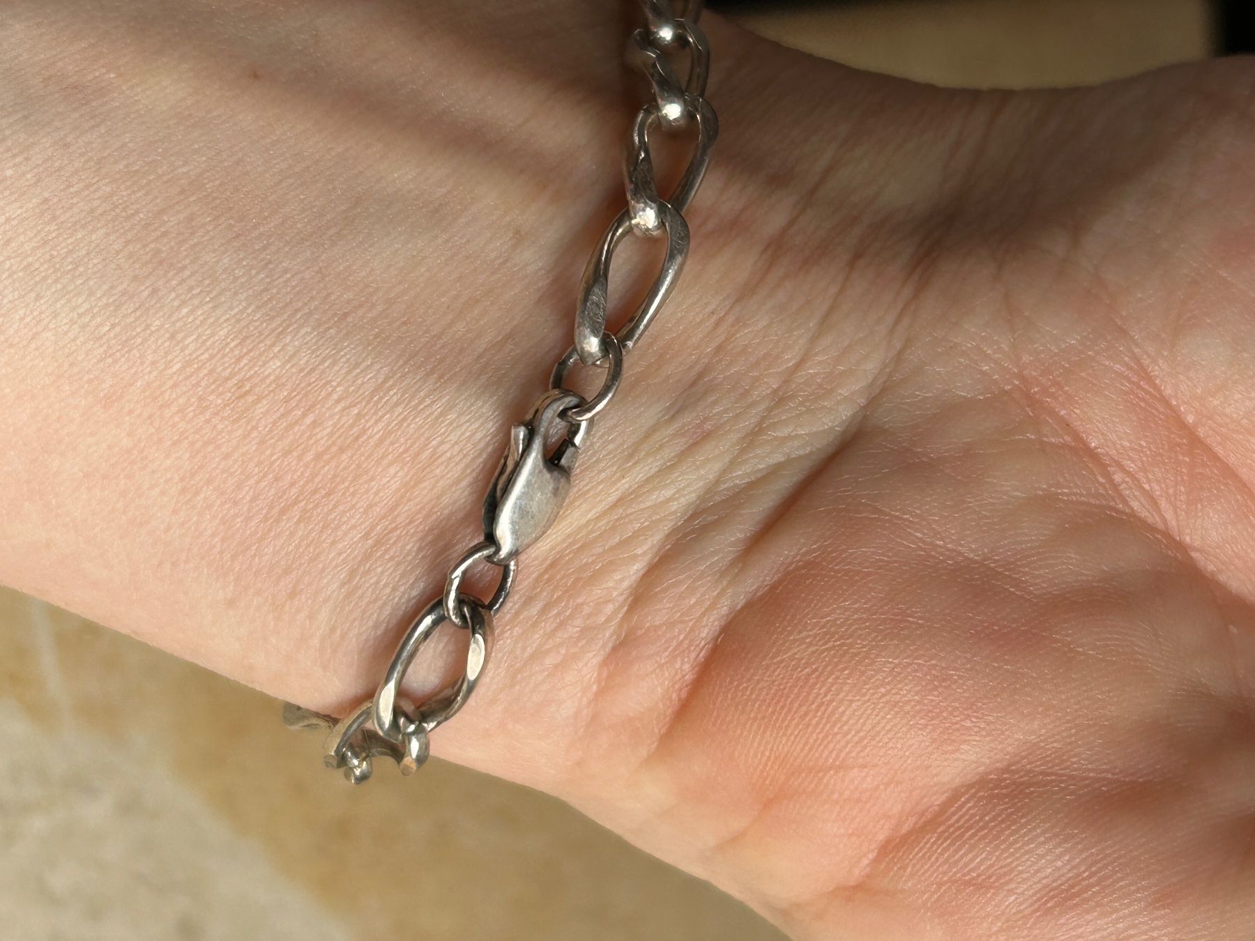 Armbänder & -reifen: Armband  Silber  runde Panzerkette (17.7cm) – Gebraucht aus Laufen von Bellebellezza 2