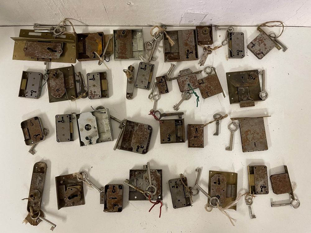 Serrures De Tiroir De Commode Lot De 6 Loquets De Placard Vintage Avec Clé Pour à Bijoux En Bois Armoire Armoire Rétro